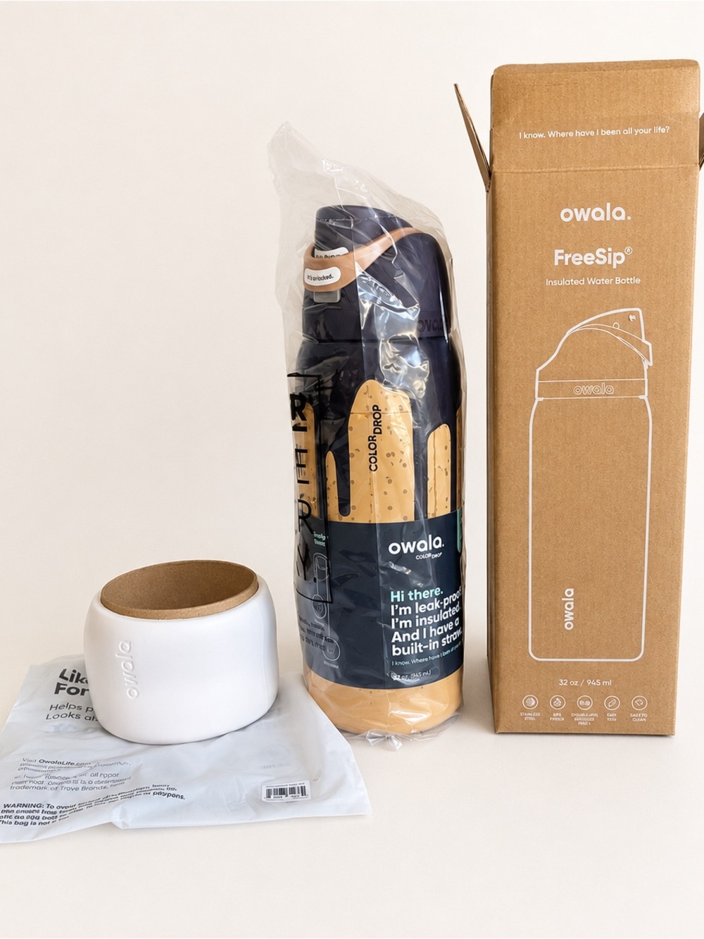 Owala Color Drop Insulated Water Bottle - give me s’more. Brand new